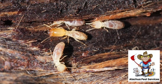 Termites on wood